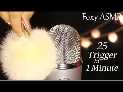 ASMR 25 Triggers in 1 Minute