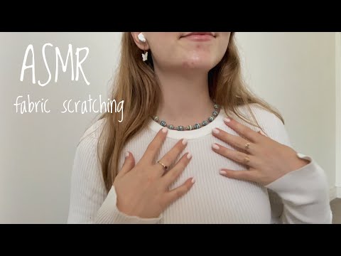ASMR fabric scratching & mouth sounds - testing out a new mic!