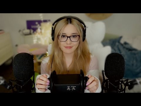 ASMR EAR TO EAR Whispering and Ear Massage ❤️