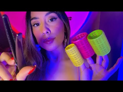 ASMR POV Rolling Your Hair Before Bed (Personal Attention)