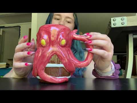 (ASMR) Showing off and tapping on part of my mug collection. [No talking]