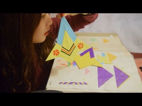 [한국어 ASMR] 종이접기 작품들 속삭이면서 소개하기 Origami Show and Tell