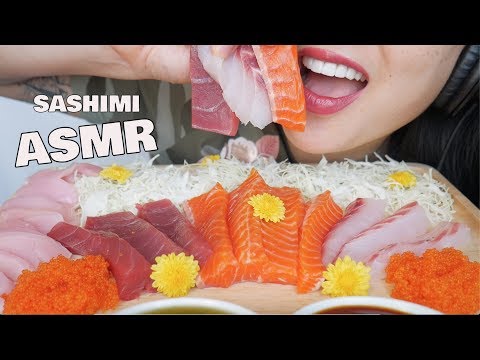 ASMR LAST SASHIMI PLATTER FROM JAPAN (EATING SOUNDS) NO TALKING | SAS-ASMR