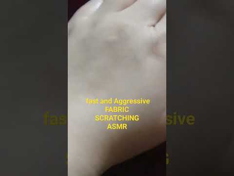 fast and aggressive fabric scratching ASMR