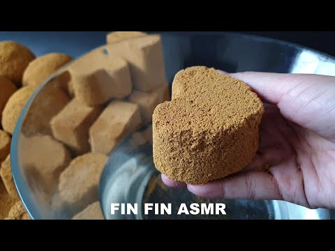 ASMR : Soft Yellow Sand Crumble in Water #378