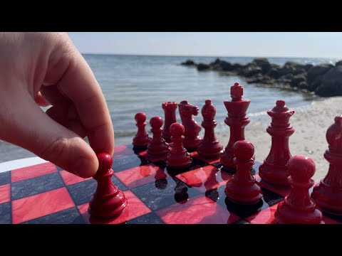 How to Play Chess ASMR ♔  Relax by the Seashore, waves crashing, soft spoken.