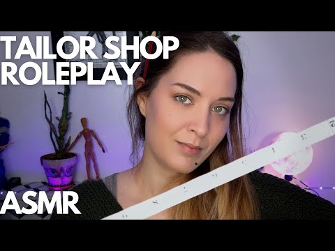 ASMR | Tailor shop roleplay | Drawing you | Measuring you | Shirt fitting | Personal Attention