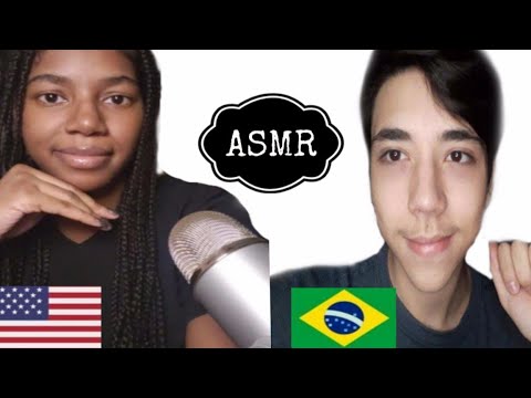 ASMR | Two Countries Making You relax |  Portuguese, Tapping, Scratching, Mouth Sound