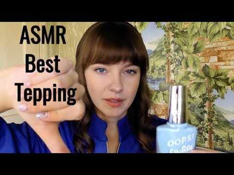 ASMR The best teping on glass jars, and I'll show you the nail polish