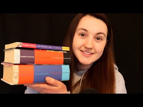 ASMR | Harry Potter Book Haul ~ Book Tapping, Page Turning, and Reading (Whispered)