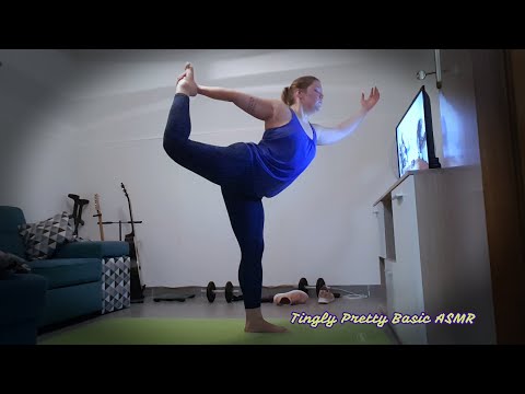 Follow along full body yoga relaxation with soft spoken ASMR voiceover (super intense)