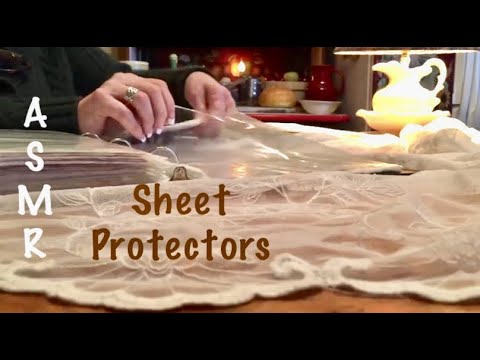 ASMR Page turning sheet protectors/organizing poetry notebook (no talking) crinkly paper