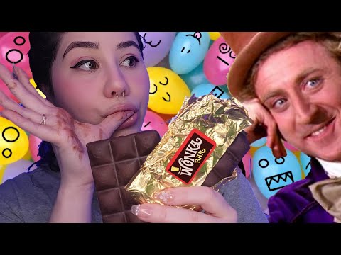 ASMR Chocolate Tapping BUT It's a Willy wonka experience. Sugar rush madness 🍫