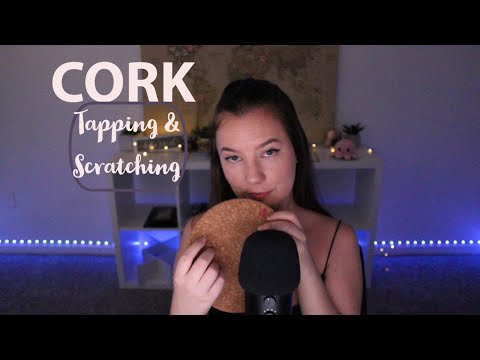 ASMR Cork Tapping and Scratching (No talking after intro)
