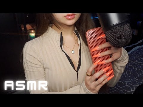 ASMR-Whispered Mic Triggers, Box Tapping, Lids, Cords, Scratching Fast & Aggressive Sounds For Sleep