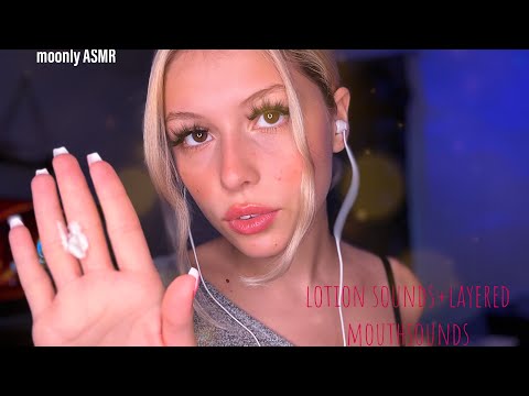 ASMR-lotion sounds & layered mouthsounds🧴(tingly,fast,hand sounds…)
