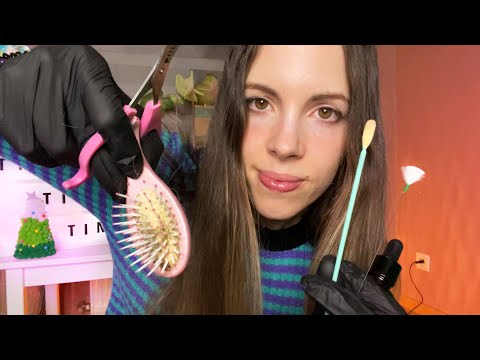 ASMR Ear Cleaning & Haircut In One - Fast Paced & Chaotic