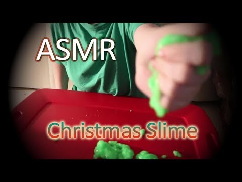 ASMR - Christmas Slime - Water Sounds, Soft Talking