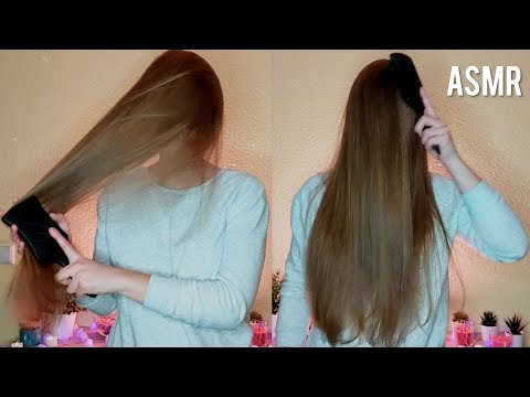 ASMR Long Hair Brushing Over Face ONLY (no talking)