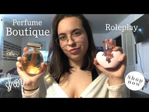 Perfume Shop Roleplay ASMR (fast tapping and liquid sounds)