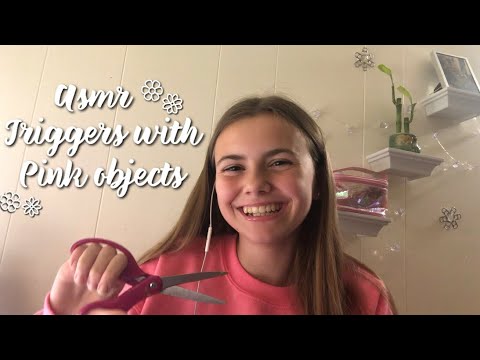 ASMR Triggers with pink objects (for BCAM) - Karabear