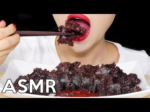 ASMR Korean Blood Sausage (SOONDAE) 순대 리얼사운드 먹방 Eating Sounds