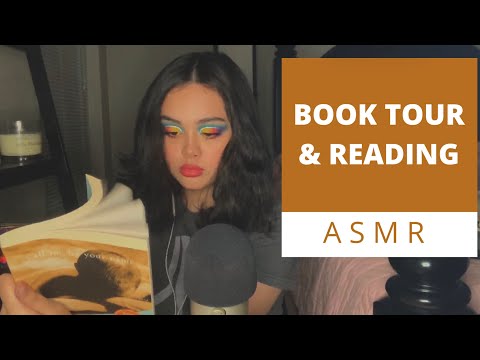 ASMR book tour and reading, articulated whispers, my book collection