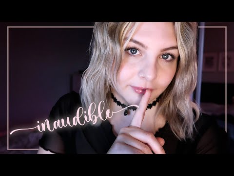 😴💜 ASMR Inaudible Whispers and Personal Attention 💜😴 Mouth Sounds, Face Brushing, Hand Movements
