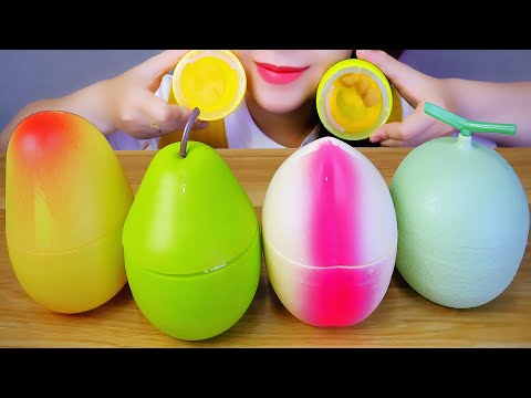 ASMS JELLY FRUITS BOXES EATING SOUNDS | LINH-ASMR