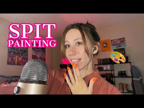 ASMR | fast spit painting to give you all of the tingles 🎨