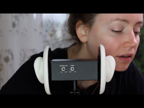 ASMR Unintelligible Whispers | Book Page Turning | 3Dio Binaural Ear To Ear For Sleep