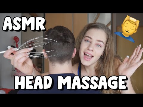 ASMR TINGLY HEAD MASSAGE With Long Nails 😴 | ASMR With My Boyfriend 💑