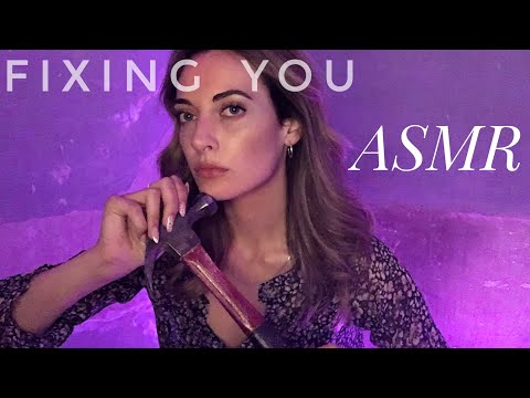 Lo-fi ASMR I I Try to Fix Your Broken Self | Face Examination with Tools