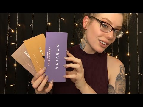 ASMR Eyeshadow Palette Collection & Closet | Beauty Tingles ~