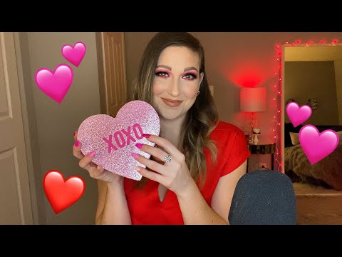 ASMR | Tapping And Scratching On Valentine’s Themed Items ❤️ | No Talking