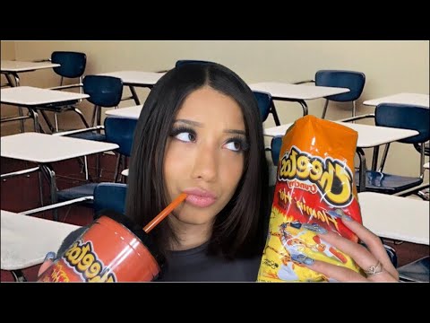 ASMR| POV: You’re sitting next to the Hot Cheeto girl PT. 2 🔥🌶💁🏻‍♀️ (Agressive asmr roleplay)
