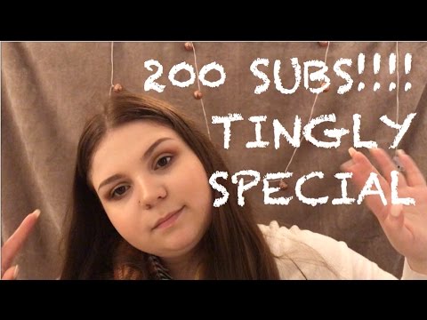 200 SUBS TINGLY SPECIAL - ASMR Whispering - Hand Movements - Hand Sounds - Thinking Sounds