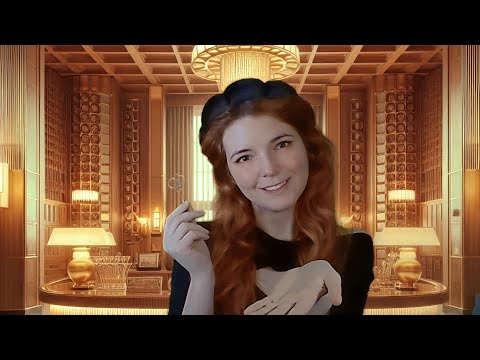 ASMR Luxury Royal Hotel Check-in with King Spa Suite (you're rich) Roleplay, Typing, Soft spoken