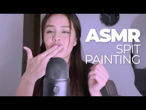 ASMR | Spit painting + Mouth Sounds
