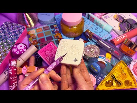 ASMR Tracing Makeup Products for Sleep (Whispered)