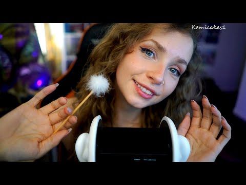 ASMR relaxing VISUALS to help you sleep | face touching, brushing, stress plucking and more!