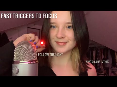 ASMR fast and chaotic triggers for focussing and stress relief