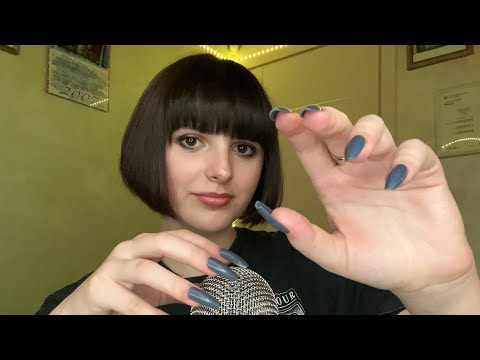 ASMR Mic Scratching with SUPER Long Nails 💅🎙 (nail sounds + whispering)
