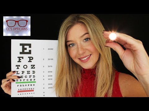 ASMR Eye Exam with Light Test Roleplay