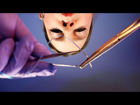 ASMR Hospital Head Trauma | Giving You Stitches, Removing Foreign Objects From Your Eyes