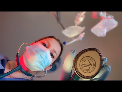 ASMR Hospital ER  🌩 You Were Struck by Lightning | Measuring Your Head, Full Body Exam