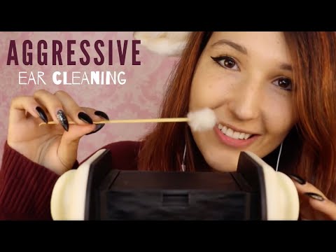 ASMR - ROUGH EAR CLEANING ~ Aggressively Jabbing ur Earholes w/ a STICK (for Relaxation) ~