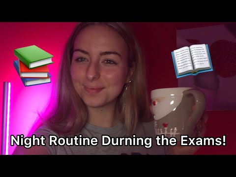 ASMR| Night Routine during the Exams 😴📚
