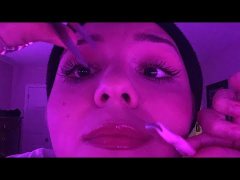 POV scraping cement off your face | chaotic | up-close whispering | ASMR
