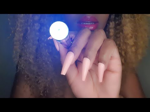 ASMR Follow The Light and a Little Ramble (Visual Triggers, Light Triggers, Mouth Sounds)